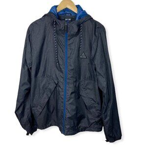 Billabong Soft Shell Jacket Blue Vented Mens Size Large Windbreaker‎ Full Zipper